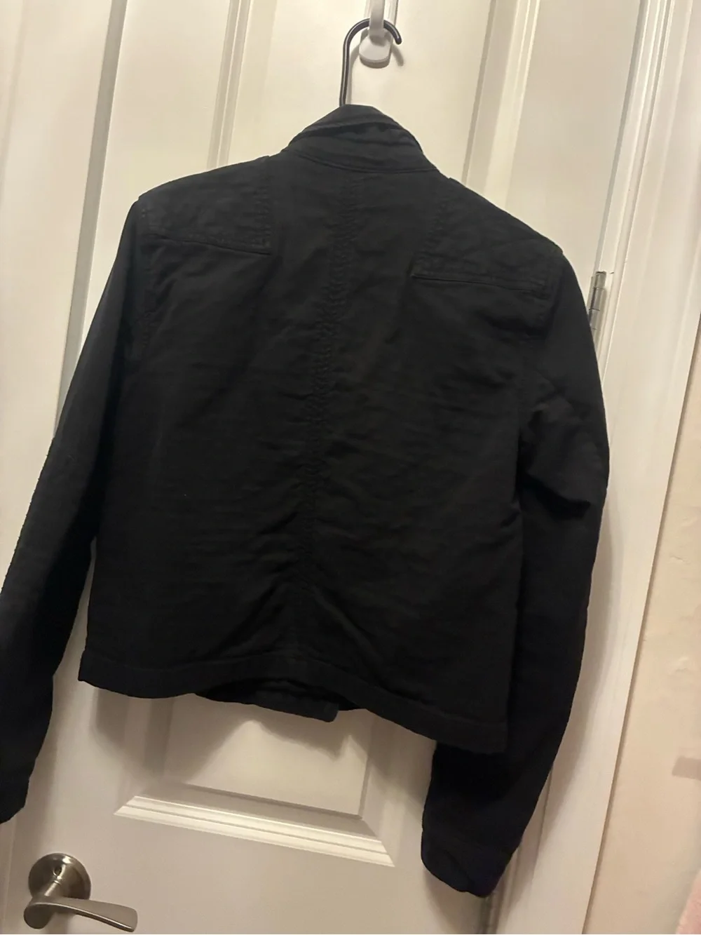 Michael Stars Black Quilted Detail Asymmetrical Zip Jacket - Picture 2 of 5